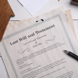 Last Will and Testament papers for probate