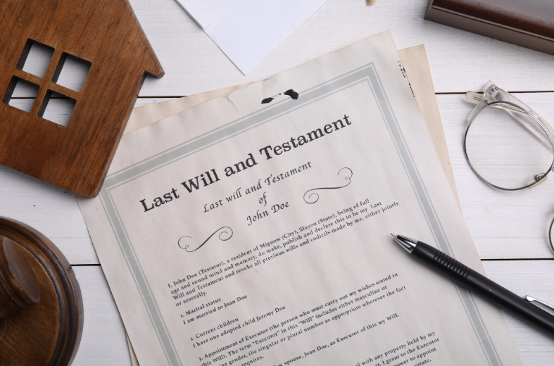 Last Will and Testament papers for probate